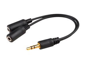 Insten Headset Splitter compatible with Samsung Galaxy S4 / SIV / i9500, Black Insten Headset Splitter compatible with Samsung Galaxy S4 / SIV / i9500, Black