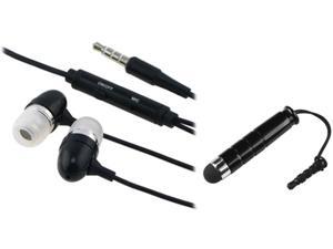 Insten Black Pen + Black Headset Compatible with Samsung Galaxy S3 SIII i9300 S4 SIV i9500 i8190 T989 Insten Black Pen + Black Headset Compatible with Samsung Galaxy S3 SIII i9300 S4 SIV i9500 i8190 T989