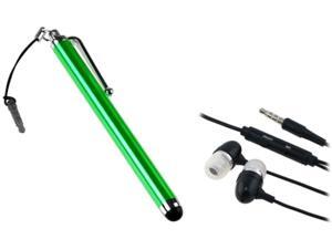 Insten Green Stylus Dust Cap + Black Headset Compatible with Samsung Galaxy i9300 Note 2 N7100 S4 i9500 Insten Green Stylus Dust Cap + Black Headset Compatible with Samsung Galaxy i9300 Note 2 N7100 S4 i9500