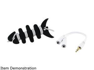 Insten White Headset Music Splitter + Fishbone Wrap Compatible with Samsung Galaxy S3 i9300 i9500 S4 Insten White Headset Music Splitter + Fishbone Wrap Compatible with Samsung Galaxy S3 i9300 i9500 S4