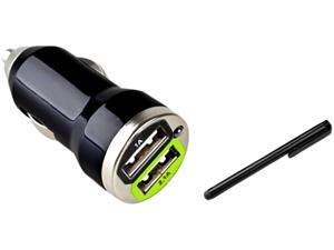 Insten Black Dual USB Mini Car Charger Adapter+Black Touch Screen Stylus Compatible With HTC One X S V EVO 4G Droid DNA Inspire 4G Insten Black Dual USB Mini Car Charger Adapter+Black Touch Screen Stylus Compatible With HTC One X S V EVO 4G Droid DNA Inspire 4G