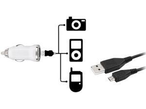 Insten 3.3 ft/ 1m Sync Cable + White Mini Car Charger Compatible with Samsung Galaxy S3 i9500 S4 Insten 3.3 ft/ 1m Sync Cable + White Mini Car Charger Compatible with Samsung Galaxy S3 i9500 S4