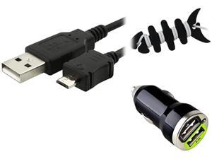 Insten Car Charger + USB Cable Cord + Fishbone Wrap Compatible with Samsung Galaxy S4 i9500 Note 2 N7000 S3 I9300 Insten Car Charger + USB Cable Cord + Fishbone Wrap Compatible with Samsung Galaxy S4 i9500 Note 2 N7000 S3 I9300