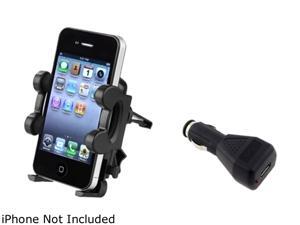 Insten Car Vent Mount Holder + Car Charger For Apple iPhone 5 / 5s / 5c / 4s / 3GS / 3G / iPod Touch 4 907215 Insten Car Vent Mount Holder + Car Charger For Apple iPhone 5 / 5s / 5c / 4s / 3GS / 3G / iPod Touch 4 907215