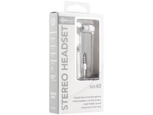 NoiseHush White 3.5mm Stereo Headset with Mic NX40-11674 NoiseHush White 3.5mm Stereo Headset with Mic NX40-11674