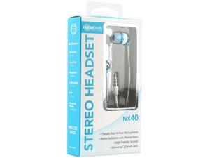NoiseHush Blue 3.5mm Stereo Headset with Mic NX40-11671 NoiseHush Blue 3.5mm Stereo Headset with Mic NX40-11671