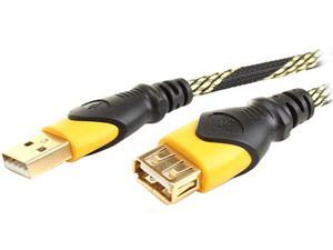 Ruggedized USB 2.0 Extension Cable Cord (6 Feet) by DATASTREAM - Type A Male to Type A Female Design with Heavy-Duty Braided Nylon and Golden Contact Tips for Speakers, Cameras, Keyboards and More Ruggedized USB 2.0 Extension Cable Cord (6 Feet) by DATASTREAM - Type A Male to Type A Female Design with Heavy-Duty Braided Nylon and Golden Contact Tips for Speakers, Cameras, Keyboards and More