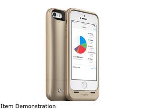 mophie Space Pack Gold 1700 mAh Battery Case with 32GB built-in storage for iPhone 5 / 5s / SE 2936 mophie Space Pack Gold 1700 mAh Battery Case with 32GB built-in storage for iPhone 5 / 5s / SE 2936