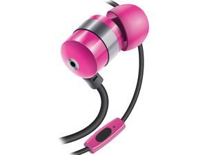 GOgroove audiOHM HF Ergonomic Earbuds Earphones wit HandsFree Microphone & Deep Bass (Neon Pink) GOgroove audiOHM HF Ergonomic Earbuds Earphones wit HandsFree Microphone & Deep Bass (Neon Pink)