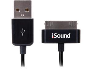 iSound Black Charge & Sync Cable For iPod, iPhone, and iPad ISOUND-1662 iSound Black Charge & Sync Cable For iPod, iPhone, and iPad ISOUND-1662