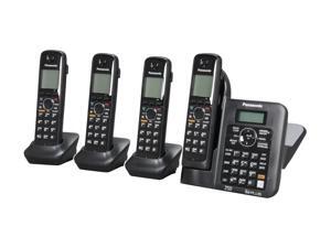Panasonic KX-TG6644B 1.9 GHz Digital DECT 6.0 4X Handsets Cordless Phones Integrated Answering Machine Panasonic KX-TG6644B 1.9 GHz Digital DECT 6.0 4X Handsets Cordless Phones Integrated Answering Machine