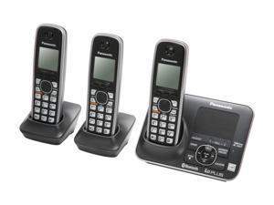 Panasonic KX-TG7623B Link-To-Cell 1.9 GHz Digital DECT 6.0 3X Handsets Cordless Phones Panasonic KX-TG7623B Link-To-Cell 1.9 GHz Digital DECT 6.0 3X Handsets Cordless Phones