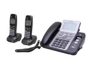 Panasonic KX-TG9472B 1.9 GHz Digital DECT 6.0 2X Handsets Cordless Phones Integrated Answering Machine Panasonic KX-TG9472B 1.9 GHz Digital DECT 6.0 2X Handsets Cordless Phones Integrated Answering Machine