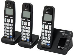 Panasonic KX-TGE233B 1.9 GHz DECT 6.0 3X Handsets Expandable Digital Cordless Answering System with 3 Handsets Integrated Answering Machine Panasonic KX-TGE233B 1.9 GHz DECT 6.0 3X Handsets Expandable Digital Cordless Answering System with 3 Handsets Integrated Answering Machine
