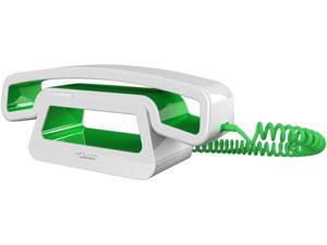 Swissvoice SWV-CH01-GN Corded Handset with Base Station in White/Green Swissvoice SWV-CH01-GN Corded Handset with Base Station in White/Green