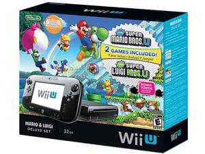 Nintendo Wii U Mario & Luigi Deluxe Set Black Nintendo Wii U Mario & Luigi Deluxe Set Black