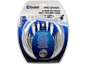 Swann SWPRO-15MFRC-GL In-Wall Fire Rated 50ft/15m BNC Cable Swann SWPRO-15MFRC-GL In-Wall Fire Rated 50ft/15m BNC Cable