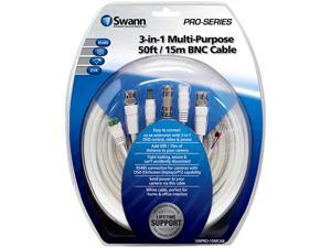 Swann SWPRO-15MCAB-GL 3-in-1 Multi-Purpose 50ft / 15m BNC Cable Swann SWPRO-15MCAB-GL 3-in-1 Multi-Purpose 50ft / 15m BNC Cable