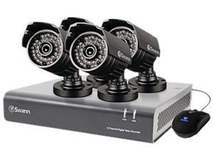 Swann SWDVK-844004A-US 8 Channel 8-Channel DVR with 4 Security Cameras at 720TVL Swann SWDVK-844004A-US 8 Channel 8-Channel DVR with 4 Security Cameras at 720TVL