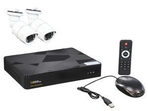 Q-See 4MP PoE IP Camera Security System, 4 Channel H.265 NVR w/ 2K Output, 2 x 4MP Full HD (2560 x 1440) H.265 In / Outdoor PoE IP Cameras (No HDD Included) Q-See 4MP PoE IP Camera Security System, 4 Channel H.265 NVR w/ 2K Output, 2 x 4MP Full HD (2560 x 1440) H.265 In / Outdoor PoE IP Cameras (No HDD Included)