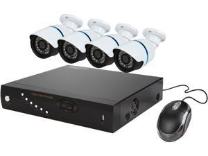 Aposonic A-TV8K4 8 Channel H.264 1080P TVI DVR, 4 x Outdoor 1080P Bullet Camera System Aposonic A-TV8K4 8 Channel H.264 1080P TVI DVR, 4 x Outdoor 1080P Bullet Camera System