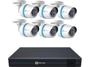 EZVIZ 8 Channel HD 1080p PoE IP NVR Security System w/ 2TB HDD and 6 Weatherproof 1080p PoE Bullet IP Cameras, Works with Alexa using IFTTT EZVIZ 8 Channel HD 1080p PoE IP NVR Security System w/ 2TB HDD and 6 Weatherproof 1080p PoE Bullet IP Cameras, Works with Alexa using IFTTT