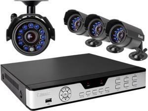 Zmodo PKD-DK4216 4CH 960H DVR w/ 4 x 600TVL Day/Night Outdoor Cameras 3G Mobile Access Surveillance Kit Zmodo PKD-DK4216 4CH 960H DVR w/ 4 x 600TVL Day/Night Outdoor Cameras 3G Mobile Access Surveillance Kit