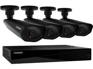 Defender 21154 8 Channel H.264 Level Widescreen Security DVR with 2TB of Storage Including 4 Surveillance 800TVL Cameras Defender 21154 8 Channel H.264 Level Widescreen Security DVR with 2TB of Storage Including 4 Surveillance 800TVL Cameras