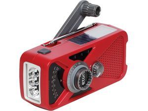 eton Hand Turbine AM/FM Weather Radio with Smartphone Charger - Red NFRX2WXR eton Hand Turbine AM/FM Weather Radio with Smartphone Charger - Red NFRX2WXR