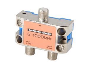 MONSTER 127776-00 2 Way RF Splitter For CATV Signals MKII MONSTER 127776-00 2 Way RF Splitter For CATV Signals MKII