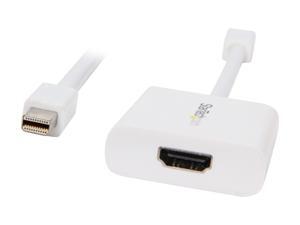 StarTech MDP2HDW Mini DisplayPort to HDMI Video Adapter Converter - White StarTech MDP2HDW Mini DisplayPort to HDMI Video Adapter Converter - White