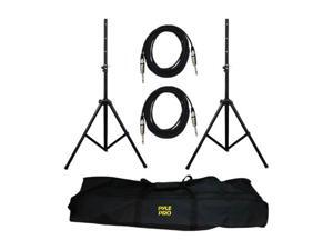 PYLE PMDK102 Heavy-Duty Pro Audio Speaker Stand & 1/4" Cable Kit PYLE PMDK102 Heavy-Duty Pro Audio Speaker Stand & 1/4" Cable Kit