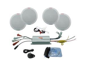 Pyle 4 Channel Waterproof Amplified 6.5" Marine Speaker System Pyle 4 Channel Waterproof Amplified 6.5" Marine Speaker System
