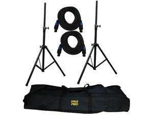 PYLE PMDK101 Heavy-Duty Aluminum Anodizing Dual Speaker Stand & 21FT Speakon Cable Kit PYLE PMDK101 Heavy-Duty Aluminum Anodizing Dual Speaker Stand & 21FT Speakon Cable Kit