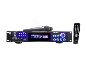 3000 Watts Hybrid Pre-Amplifier W/AM-FM Tuner/USB/Dual Wireless Mic 3000 Watts Hybrid Pre-Amplifier W/AM-FM Tuner/USB/Dual Wireless Mic