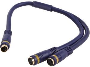 C2G Model 29164 1 feet Velocity 1 S-Video Male to 2 S-Video Female Y-Cable F-M C2G Model 29164 1 feet Velocity 1 S-Video Male to 2 S-Video Female Y-Cable F-M