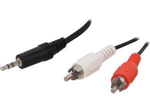 C2G 40423 6 ft. Value Series One 3.5mm Stereo Male to Two RCA Stereo Male Y-Cable M-M C2G 40423 6 ft. Value Series One 3.5mm Stereo Male to Two RCA Stereo Male Y-Cable M-M
