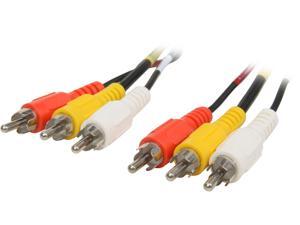 C2G Model 40450 25 ft. Value Series Composite Video + Stereo Audio Cable M-M C2G Model 40450 25 ft. Value Series Composite Video + Stereo Audio Cable M-M