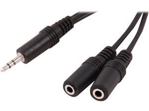 C2G 40426 6" Value Series One 3.5mm Stereo Male To Two 3.5mm Stereo Female Y-Cable M-F C2G 40426 6" Value Series One 3.5mm Stereo Male To Two 3.5mm Stereo Female Y-Cable M-F