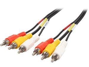 C2G Model 40451 50 ft. Value Series Composite Video + Stereo Audio Cable M-M C2G Model 40451 50 ft. Value Series Composite Video + Stereo Audio Cable M-M