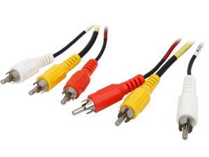 C2G Model 40447 3 ft. Value Series Composite Video + Stereo Audio Cable M-M C2G Model 40447 3 ft. Value Series Composite Video + Stereo Audio Cable M-M