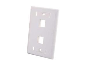 C2G 03411 2 Socket Keystone Network/Multimedia Faceplate C2G 03411 2 Socket Keystone Network/Multimedia Faceplate