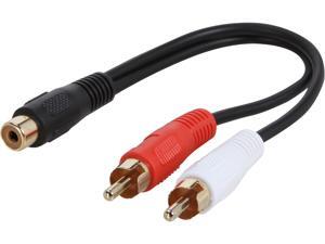 C2G 03181 6" Value Series One RCA Female to Two RCA Male Y-Cable F-M C2G 03181 6" Value Series One RCA Female to Two RCA Male Y-Cable F-M