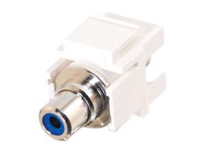 C2G 03340 C2G Snap-In Blue RCA F/F Keystone Insert Module - White - RCA C2G 03340 C2G Snap-In Blue RCA F/F Keystone Insert Module - White - RCA