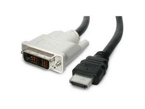 StarTech HDMIDVIMM10 10 ft. Black Connector A: 1 - 19 pin HDMI Male Connector B: 1 - 19 pin DVI-D (Single Link) Male HDMI to DVI Digital Video Monitor Cable M-M StarTech HDMIDVIMM10 10 ft. Black Connector A: 1 - 19 pin HDMI Male Connector B: 1 - 19 pin DVI-D (Single Link) Male HDMI to DVI Digital Video Monitor Cable M-M