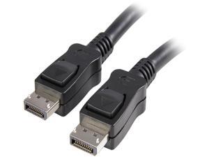 StarTech DISPLPORT1L 1 ft. (0.3m) Black Connector A: 1 - DisplayPort Male Connector B: 1 - DisplayPort Male DisplayPort Cable with Latches M-M StarTech DISPLPORT1L 1 ft. (0.3m) Black Connector A: 1 - DisplayPort Male Connector B: 1 - DisplayPort Male DisplayPort Cable with Latches M-M