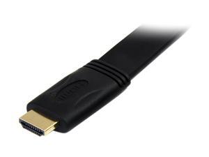 StarTech HDMIMM25FL 25 ft. Black Flat High Speed HDMI® Cable with Ethernet M-M StarTech HDMIMM25FL 25 ft. Black Flat High Speed HDMI® Cable with Ethernet M-M