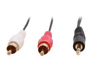 StarTech MU3MMRCA 3 ft. Stereo Audio Cable - 3.5mm Male to 2x RCA Male M-M StarTech MU3MMRCA 3 ft. Stereo Audio Cable - 3.5mm Male to 2x RCA Male M-M
