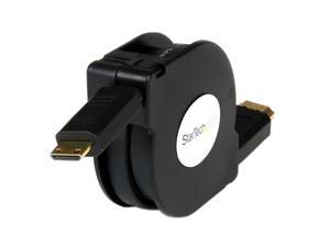 StarTech HDACRET4 4 ft. Black Connector A: 1 - HDMI® (19 pin) Male Connector B: 1 - Mini HDMI® (19 pin) Male Retractable High Speed HDMI® to Mini HDMI® Cable M-M StarTech HDACRET4 4 ft. Black Connector A: 1 - HDMI® (19 pin) Male Connector B: 1 - Mini HDMI® (19 pin) Male Retractable High Speed HDMI® to Mini HDMI® Cable M-M