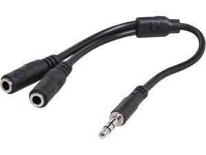 StarTech MUY1MFFS 8.4" (20cm) Slim Stereo Splitter Cable - 3.5mm Male to 2 x 3.5mm Female Male to Female StarTech MUY1MFFS 8.4" (20cm) Slim Stereo Splitter Cable - 3.5mm Male to 2 x 3.5mm Female Male to Female